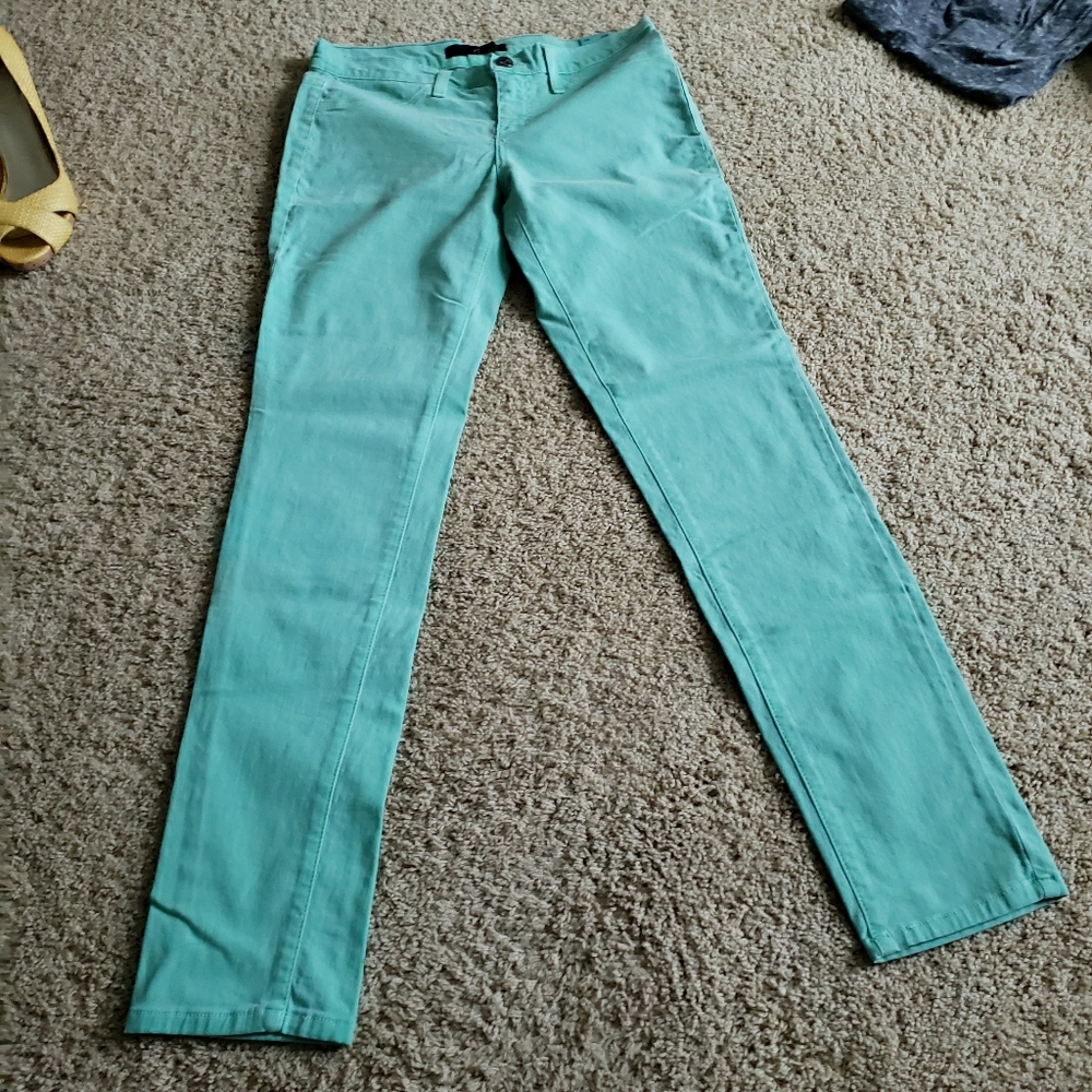 Kancan color denim straight leg